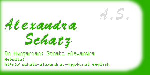 alexandra schatz business card